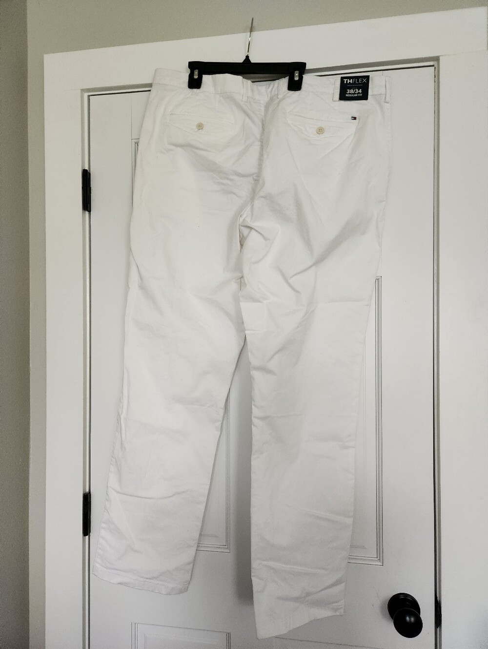 ✨️✨️Tommy Hilfiger Regular Fit Stretch pants featuring white 38x34 - Picture 4 of 9